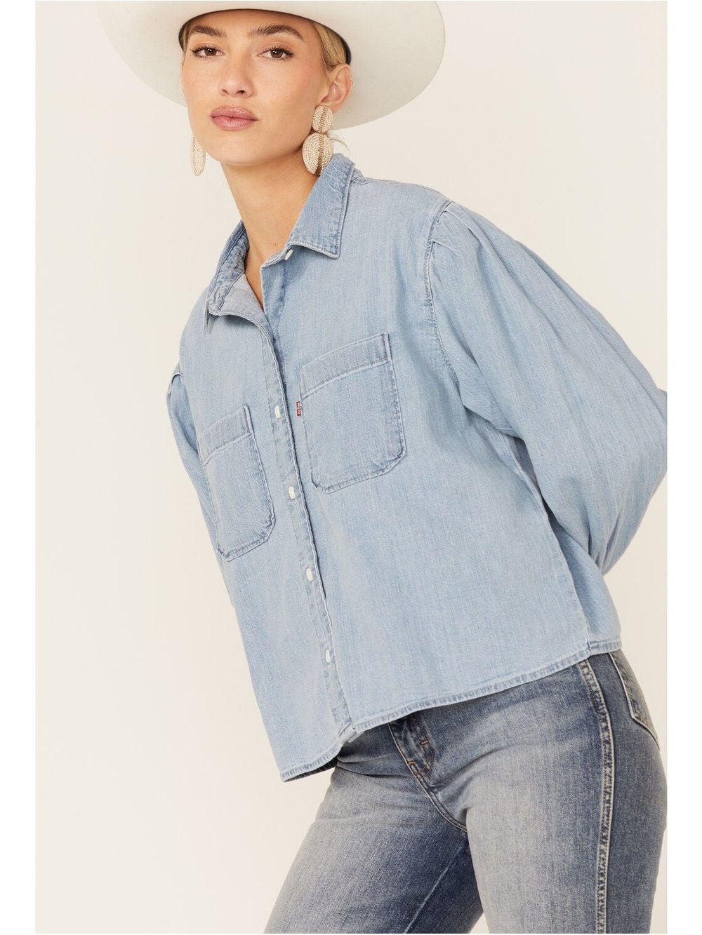 LEVIS WOMEN'S KINSLEY DENIM
UTILITY SHIRT